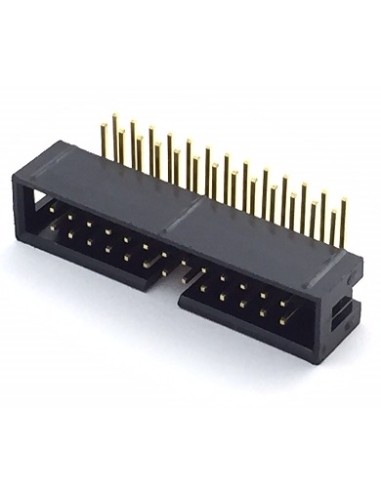 CONECTOR M CODO BAJO PERFIL DOBLE FILA 26 PIN