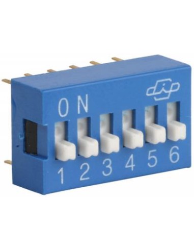 MICROINTERRUPTOR DIP 6 INTERRUPTORES