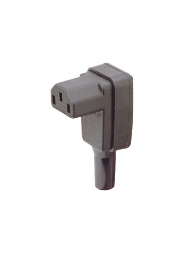 CONECTOR ALIMENTACION PC IEC/H AEREA ACODADA T/T