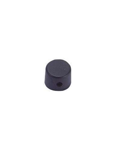 BOTON MANDO PLASTICO ABS 19mm NEGRO