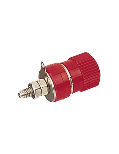 BORNES PASO 4MM INDEFORMABLE AL CALOR ROJO