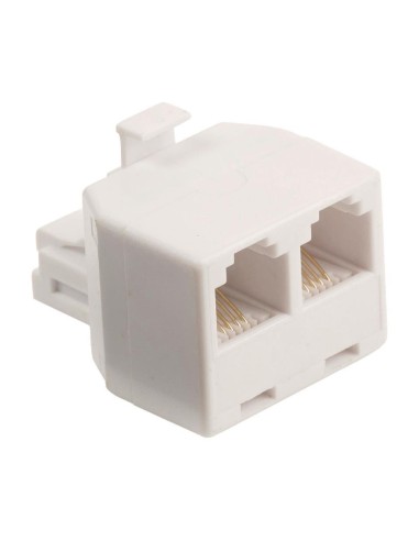 ADAPTADOR RJ11/M - 2 RJ11/H BLANCO