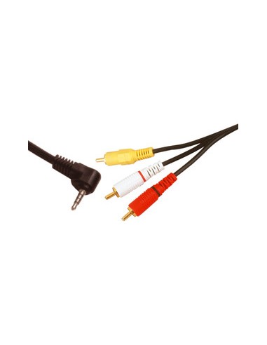 CABLE 3 RCA/M - JACK/M 3 5  4 Contactos   1 5M 