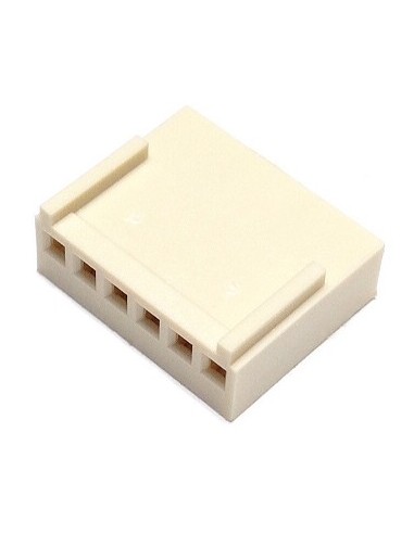 CONECTOR POSTE PASO 2 54mm HEMBRA 6 PIN POLARIZADO