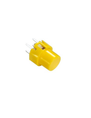 PULSADOR MINI PARA C  IMPRESO 2C 2P REDON AMARILLO