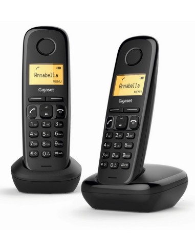 TELEFONO INALAMBRICO DECT GIGASET A170 DUO NEGRO