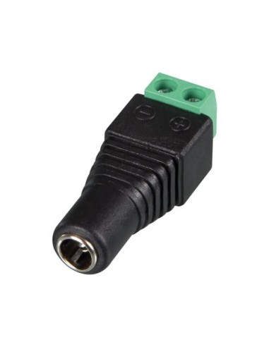 CONECTOR ALIMENTACION HEMBRA REGLETA VERDE