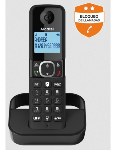 TELEFONO INALAMBRICO DECT ALCATEL F860 NEGRO