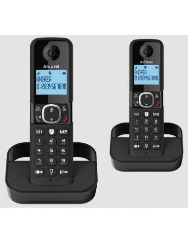 TELEFONO INALAMBRICO DECT ALCATEL F860 DUO NEGRO