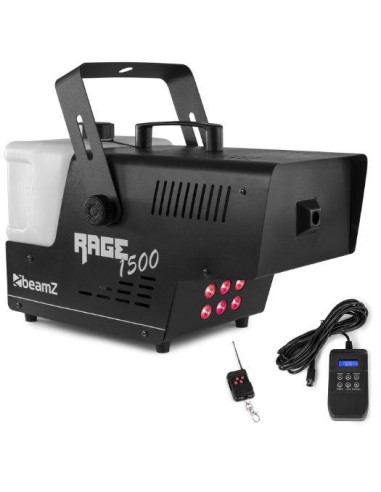 MAQUINA DE HUMO 1500W   MANDO RAGE 1500LED BEAMZ