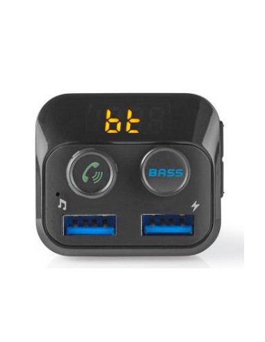 TRANSMISOR FM BLUETOOTH MP3/SD 2xUSB CATR120BK NED