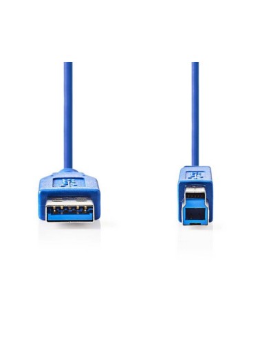 CABLE USB A/M - USB B/M 3 0  2M  AZUL NEDIS