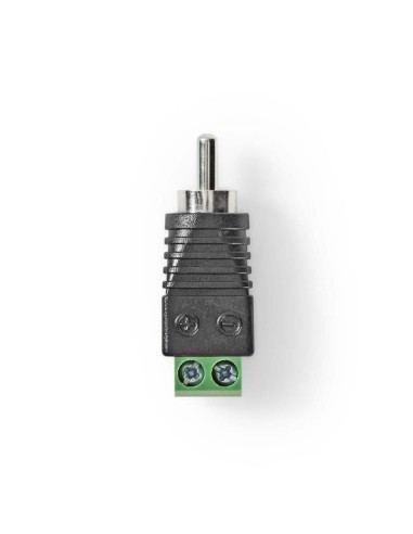 CONECTOR RCA MACHO REGLETA VERDE