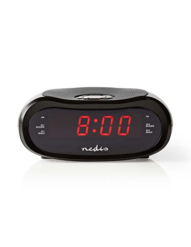 RADIO RELOJ DESPERTADOR PANTALLA LED 0´6  NEDIS