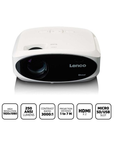 VIDEOPROYECTOR LENCO 250 LUM HDMI/USB/SD LPJ-900W