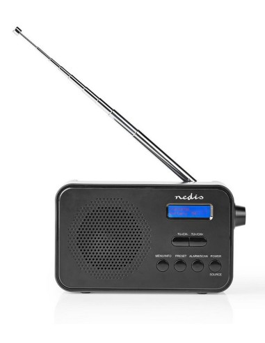 RADIO DIGITAL DAB /FM PORTATIL USB RDDB1000BK NEDI