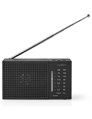 RADIO ANALOGICA DE BOLSILLO RDFM1200BK NEDIS NEGRO