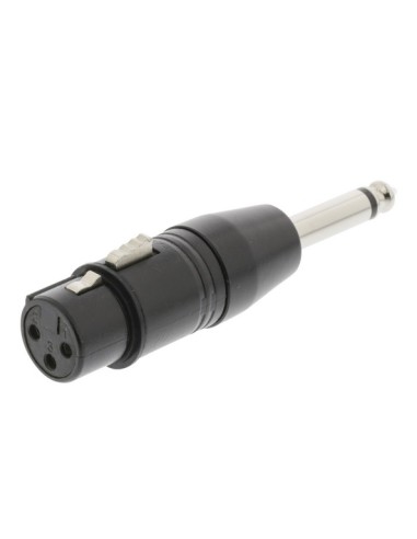 ADAPTADOR CANON/H - JACK/M MONO 6 3 NEGRO SWEEX