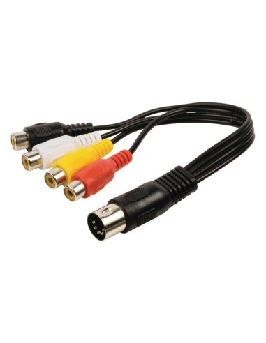 CABLE DIN 5PIN/M - 4 RCA/H  0 20M 