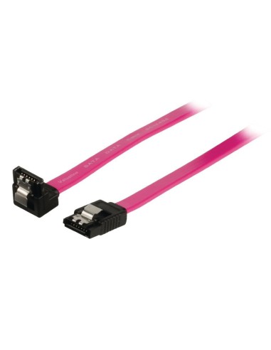 CABLE DATOS SATA 7 PIN CON BLOQUEO 90º  0 50M 