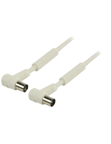 CABLE TV M/H ACODADO BLANCO  3M 