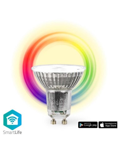 BOMBILLA LED INTELIGENTE WIFI RGB 5W GU10 NEDIS