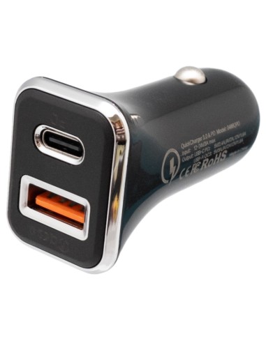 ADAPTADOR DE MECHERO 12-24V USB/A-USB/C 3 0A EUROC