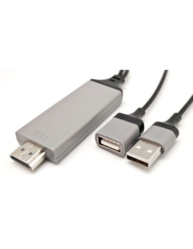 ADAPTADOR HDMI/M - HDMI/H ROTATIVO 180º EUROCONNEX