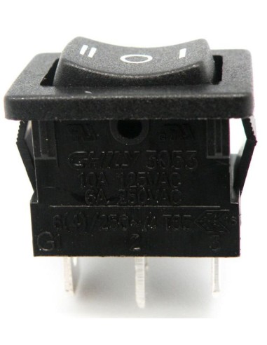 INTERRUPTOR BASCULANTE 1C 3P  ON -OFF- ON  NEGRO