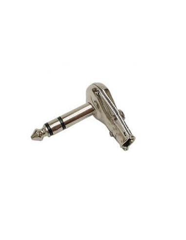 CONECTOR JACK/M ST 6 3mm ACODADO NIQUELADO