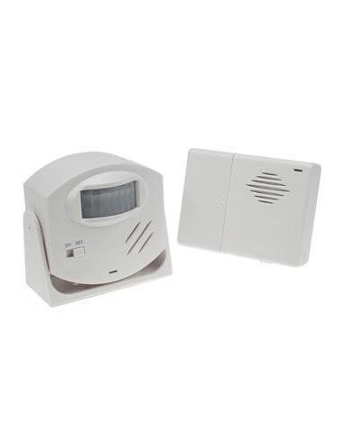 TIMBRE DE ALARMA CON DETECTOR PIR DE MOVIMIENTOS