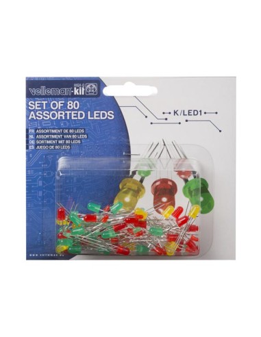 JUEGO LEDS COLORES  80ud 