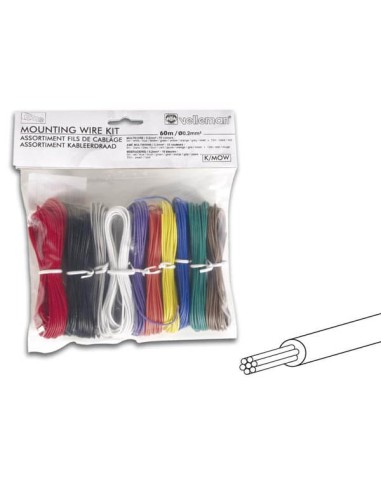 JUEGO CABLES PARA BOARD 10 COLORES  60M  FLEXIBLE