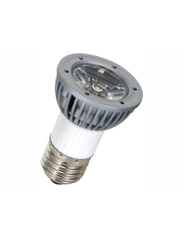 BOMBILLA DICROICA E27 220V 1 LED BLANCO CALIDO