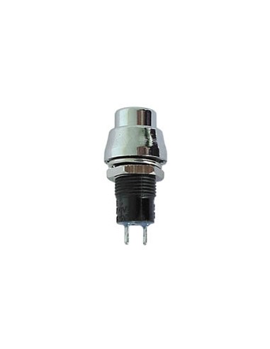 INTERRUPTOR TIPO PULSADOR  1C 2P ON-OFF PLATEADO