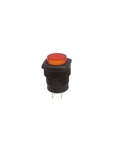 INTERRUPTOR TIPO PULSADOR 1C 2P OFF-ON  LED AMBAR