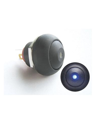 MINI PULSADOR CON LED AZUL 1P SPST OFF- ON 