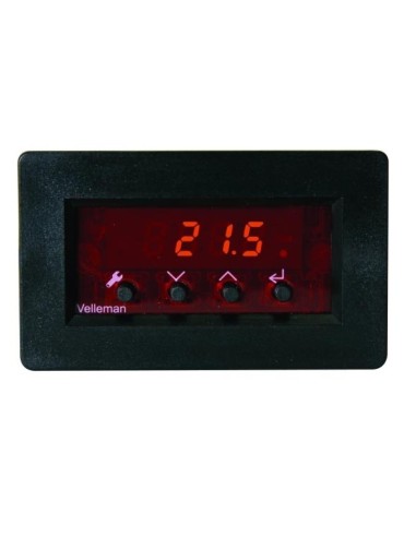 TERMOSTATO DE PANEL 12VDC   -18 -  60 ºC  VELLEMAN