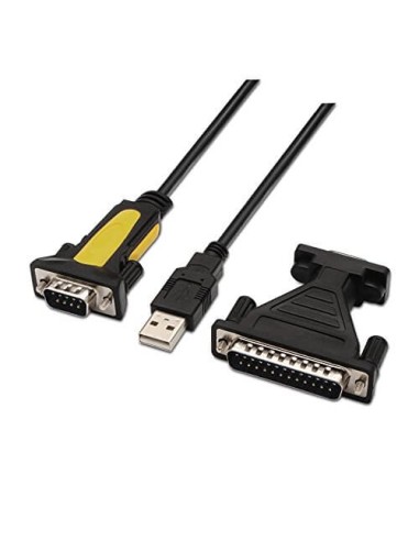 CONVERTIDOR USB A/M - RS232/M - DB25/M  2M  AISENS