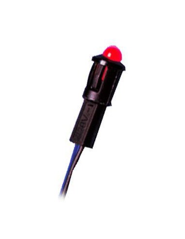 PILOTO LED C/CABLE 220V CA ROJO