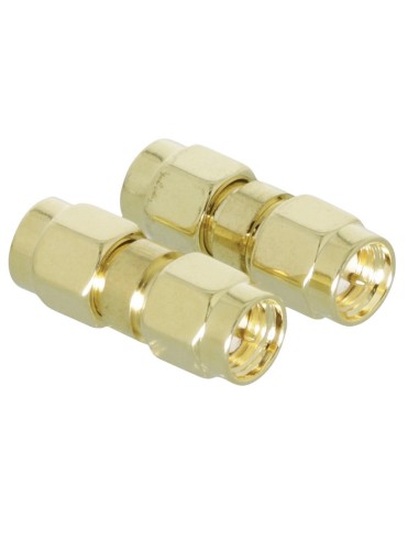 ADAPTADOR SMA/M- SMA/M DORADO