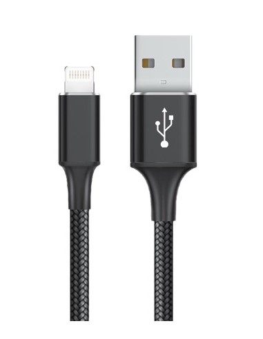 CABLE DATOS USB IPHONE LIGHTNING  2M  NYLON FERSAY