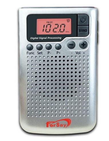 RADIO DIGITAL DE BOLSILLO 2020B FERSAY PLATA