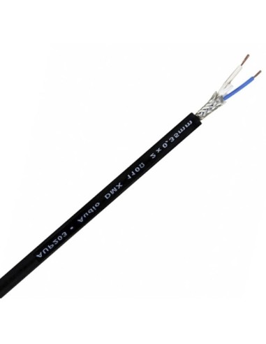 CABLE DMX PROFESIONAL 110 OHM 2x0 35mm  100 MTS  