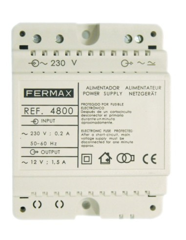 ALIMENTADOR FERMAX 12VAC 1 5A  4800