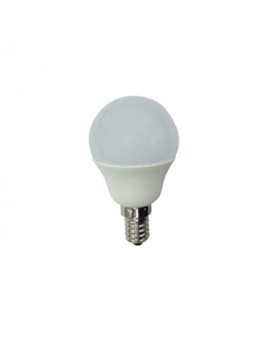 BOMBILLA ESFERICA MINI LED 6W E14 LUZ FRIA LDLED