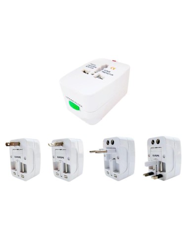 ADAPTADOR ENCHUFE UNIVERSAL EU-UK-USA