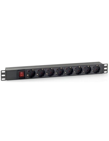 BASE MULTIPLE 8 TOMAS PARA RACK 19  CROMAD  1 8M 