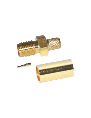 CONECTOR SMA/H INVERTIDO RG174 CRIMPAR