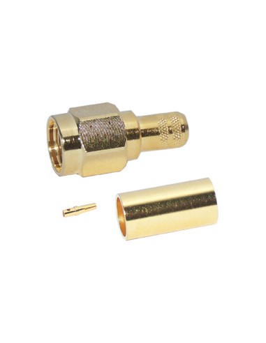 CONECTOR SMA/M INVERTIDO RG58 CRIMPAR